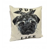 Pug Life Cushion Cover 18*18